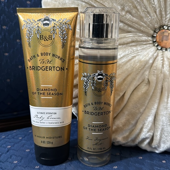 BATH & BODY WORKS SET. . . DIAMOND OF THE SEASON SCENT - Picture 2 of 6